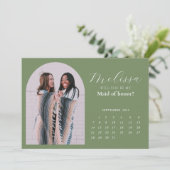 Carte de proposition d'aide-mémoire minimale verte (Debout devant)