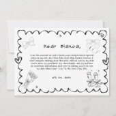 Carte de proposition d'aide-ménagère à main élégan (Dos)