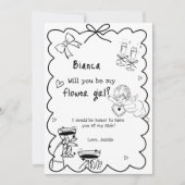 Carte de proposition d'aide-ménagère à main élégan (Devant)