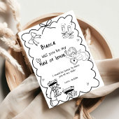 Carte de proposition d'aide-ménagère à main élégan