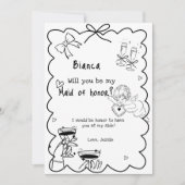 Carte de proposition d'aide-ménagère à main élégan (Devant)