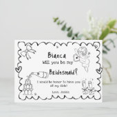 Carte de proposition d'aide-ménagère à main élégan (Debout devant)