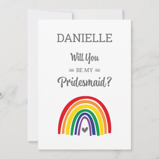 Carte de proposition d'aide-ménagère Pride Arc-en- (Devant)