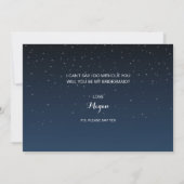 Carte de proposition d'animatrice de nuit Starry (Dos)