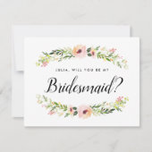 Carte de proposition de Bridesmaid (Devant)