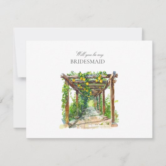 Carte de proposition de Bridesmaid (Devant)