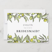 Carte de proposition de Bridesmaid (Devant)