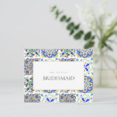 Carte de proposition de Bridesmaid (Debout devant)