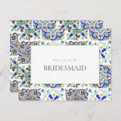 Carte de proposition de Bridesmaid (Devant / Derrière)