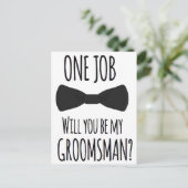 Carte de proposition de Bridesmaid Groomsman (Debout devant)