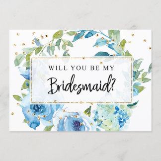 Carte de proposition de Bridesmaid | La verdure bl