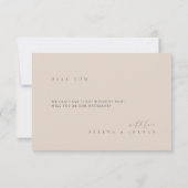 Carte de Proposition de Célébrant Élégante Minimal (Dos)