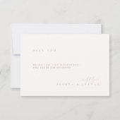 Carte de Proposition de Cérémonie Simple Élégante  (Dos)