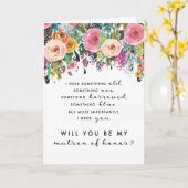 Carte de proposition de dame de honneur, (Fleur jaune)