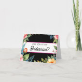 Carte de proposition de demoiselle d'honneur (Devant)