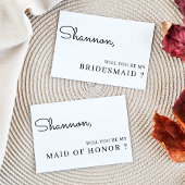 Carte de Proposition de Demoiselle d'Honneur Éléga