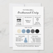 Carte de Proposition de Demoiselle d'Honneur Fanta (Dos)