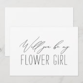 Carte de proposition de demoiselle d'honneur minim (Devant / Derrière)