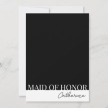Carte de Proposition de Demoiselle d'Honneur Moder