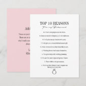 Carte de proposition de demoiselle d'honneur 'Rais (Devant / Derrière)