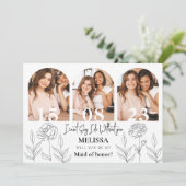 Carte de Proposition de Demoiselle d'Honneur Tenda (Debout devant)