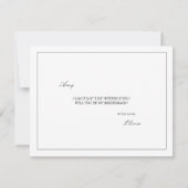 Carte de proposition de femme d'accueil blanche mo (Dos)