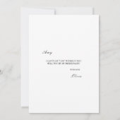 Carte de proposition de femme d'accueil blanche mo (Dos)