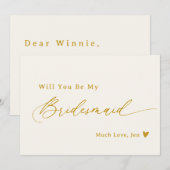 Carte de proposition de femme de chambre Creamy Wh (Devant / Derrière)