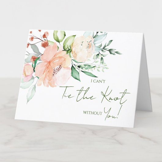 Carte de proposition de fête nuptiale Soft Florals