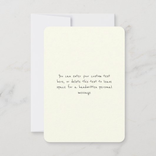 Carte de proposition de fille Whimsical Chic Rose (Dos)