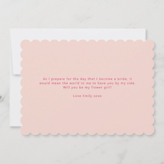 Carte de proposition de fleur de bordure à crête (Dos)