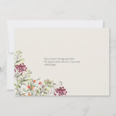 Carte de proposition de fleur sauvage Meadow Bride (Dos)