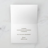 Carte de proposition de garçon d'honneur à éléphan (Intérieur)