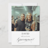 Carte de proposition de garçon d'honneur avec call (Devant)