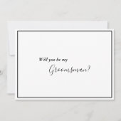 Carte de proposition de garçon d'honneur élégante  (Devant)