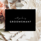 Carte de proposition de Groomsman pour Script mode
