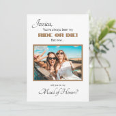 Carte de proposition de la Bridesmaid (Debout devant)