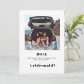 Carte de proposition de la Bridesmaid (Debout devant)