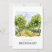 Carte de proposition de la Bridesmaid en carrelage (Devant)