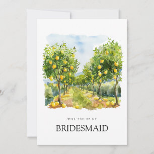 Carte de proposition de la Bridesmaid en carrelage