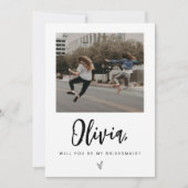 Carte de proposition de la domestique avec photo (Devant)