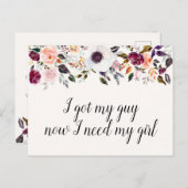 Carte de proposition de la femme de ménage de coul (Devant / Derrière)