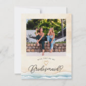 Carte de proposition de la femme de ménage de plag (Devant)