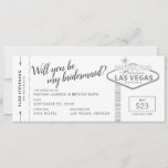 Carte de proposition de la femme de ménage noire b<br><div class="desc">Unique Mariage de Las Vegas, noir, blanc et gris "tu seras ma demoiselle d'honneur" qui ressemble à un billet d'avion de carte d'embarquement avec le fabuleux signe de bienvenue de Las Vegas en faux or et blanc. Ils ne peuvent pas dire non à celui-ci ! Si vous ne connaissez pas...</div>