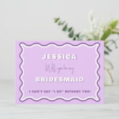 Carte de proposition de la femme de ménage Retro W (Debout devant)