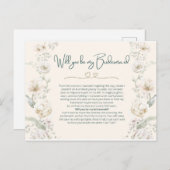 Carte de proposition de la femme de ménage verte S (Devant / Derrière)