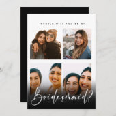 Carte de proposition de la fête de la mariée de co (Devant / Derrière)