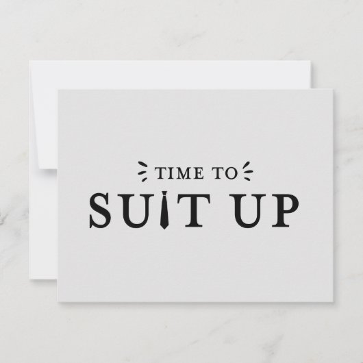 Carte de proposition de la fête nuptiale Groomsman (Devant)