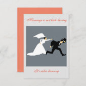 Carte de proposition de la partie nuptiale (Devant / Derrière)