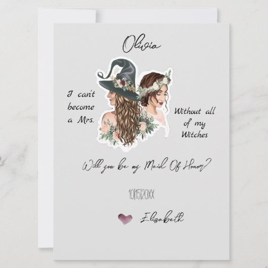 Carte de proposition de la partie nuptiale de cuis (Devant)